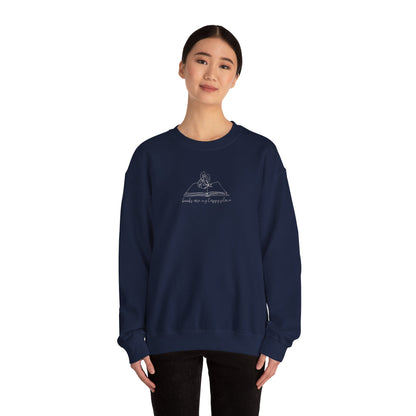 Books Are My Happy Place Crewneck Sweatshirt