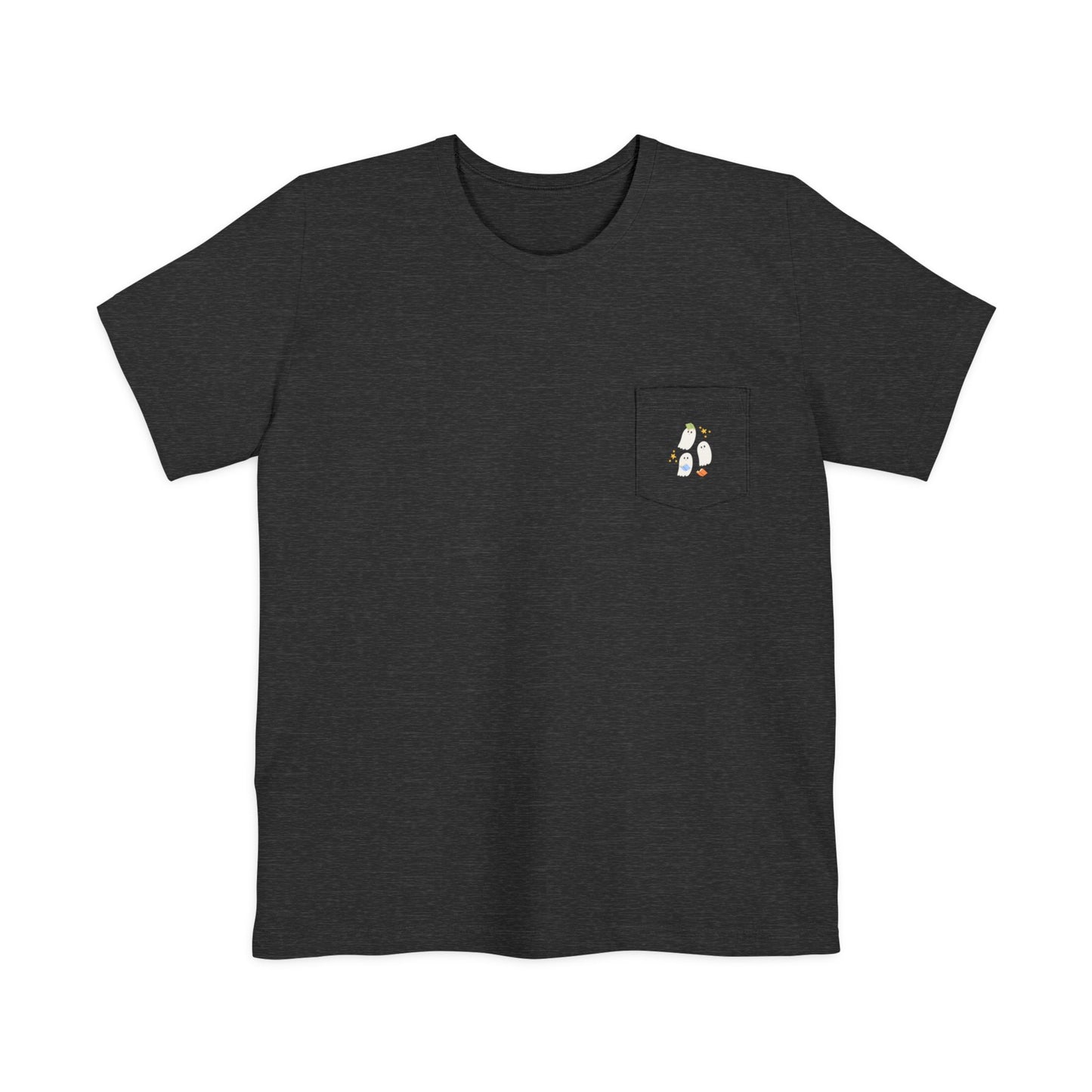 Flying Ghost Halloween Pocket T-shirt