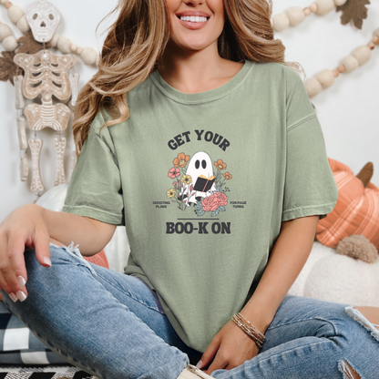 Get Your Boo-k On Halloween T-shirt, Sweatshirt, Mug