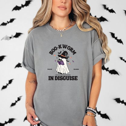 Boo-k Worm In Disguise Halloween T-shirt, Sweatshirt, Mug