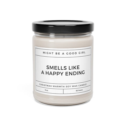 Printify Home Decor Christmas Warmth / 9oz Smells Like A Happy Ending Scented Candle